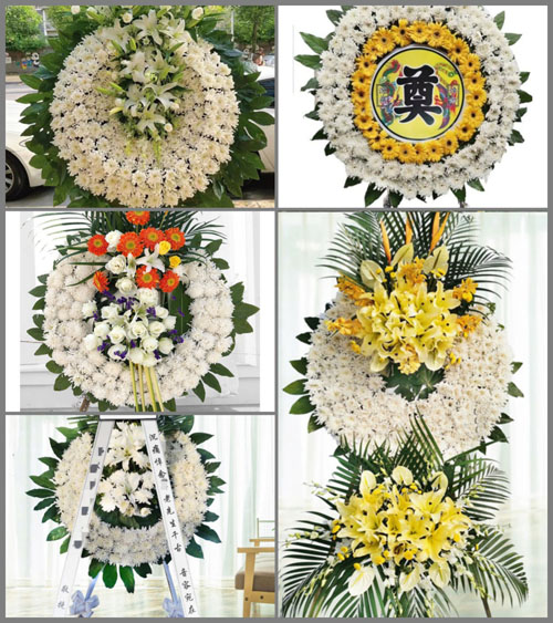 山东菏泽牡丹区黄堽镇张水坑村花圈速递